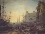Claude Lorrain Port with the Ville Medici (mk17) oil painting on canvas